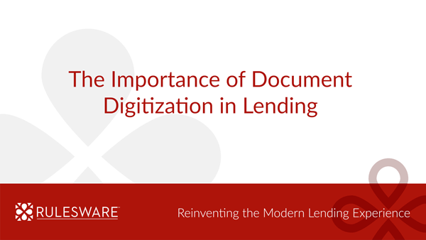 Document Digitization in Lending